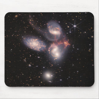 Stephan's Quintet 5 Galaxies Deep Field James Webb Mouse Pad