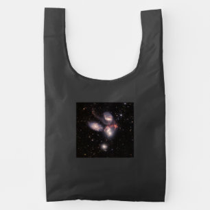 Stephan's Quintet 5 Galaxies Deep Field James Webb Reusable Bag