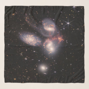Stephan's Quintet 5 Galaxies Deep Field James Webb Scarf