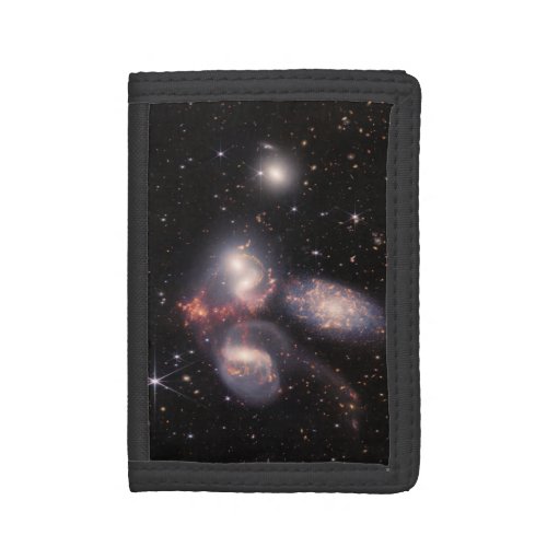 Stephans Quintet 5 Galaxies Deep Field James Webb Trifold Wallet