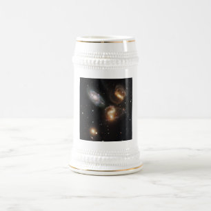 Stephan's Quintet: A Galaxy Galactic Wreckage Beer Stein