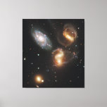 Stephan&#39;s Quintet: A Galaxy Galactic Wreckage Canvas Print