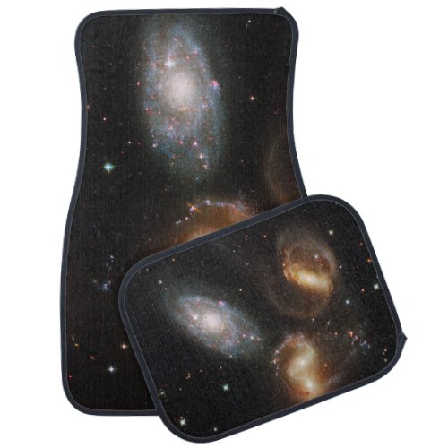 Stephans Quintet A Galaxy Galactic Wreckage Car Floor Mat