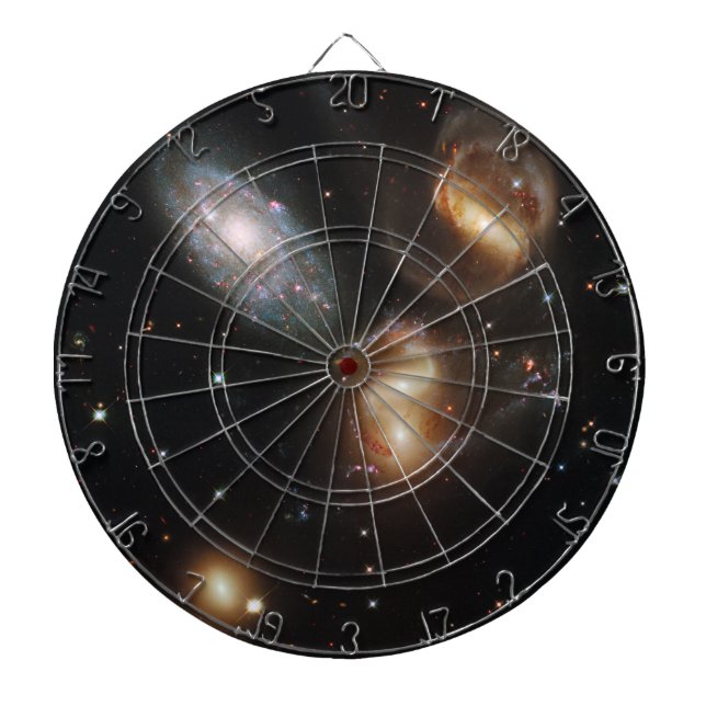 Stephan's Quintet: A Galaxy Galactic Wreckage Dart Board (Front)