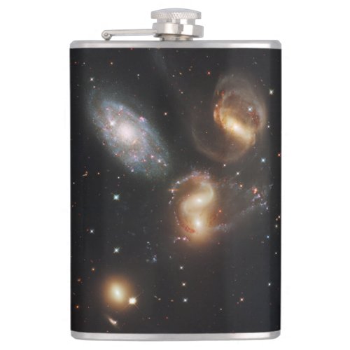 Stephans Quintet A Galaxy Galactic Wreckage Flask