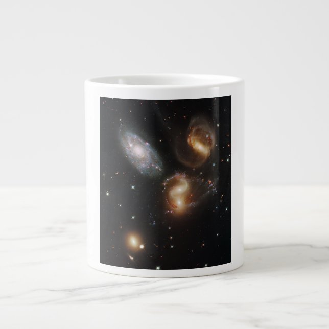 Stephan's Quintet: A Galaxy Galactic Wreckage Giant Coffee Mug (Front)