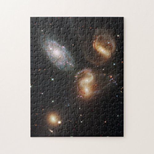 Stephans Quintet A Galaxy Galactic Wreckage Jigsaw Puzzle