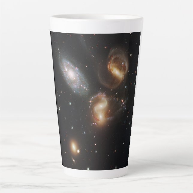 Stephan's Quintet: A Galaxy Galactic Wreckage Latte Mug (Front)
