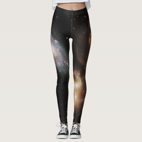 Stephans Quintet A Galaxy Galactic Wreckage Leggings