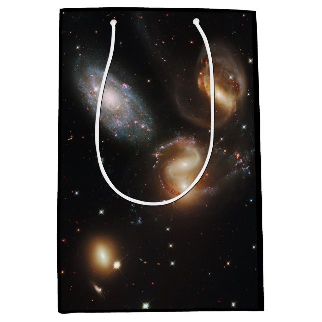 Stephan's Quintet: A Galaxy Galactic Wreckage Medium Gift Bag (Front)