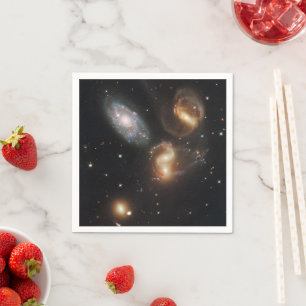 Stephan's Quintet: A Galaxy Galactic Wreckage Napkins