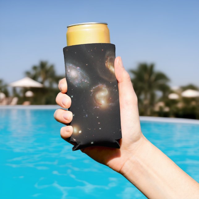 Stephan's Quintet: A Galaxy Galactic Wreckage Seltzer Can Cooler (In Situ Pool)