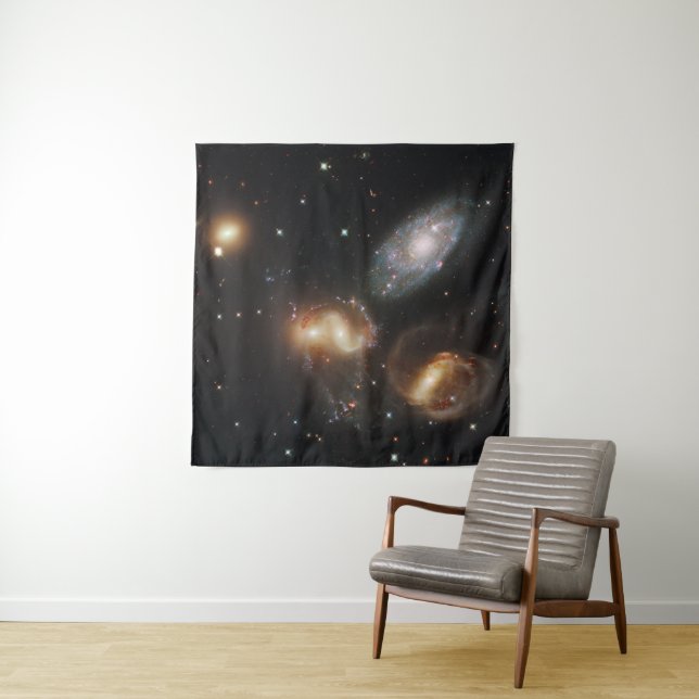 Stephan's Quintet: A Galaxy Galactic Wreckage Tapestry (In Situ (Horizontal))