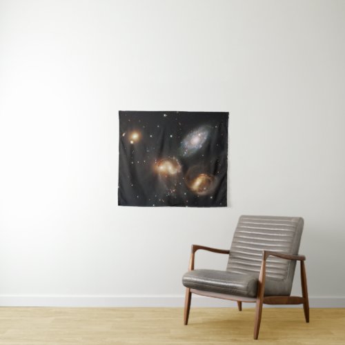 Stephans Quintet A Galaxy Galactic Wreckage Tapestry