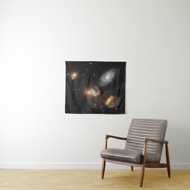 Stephan's Quintet: A Galaxy Galactic Wreckage Tapestry (In Situ (Horizontal))