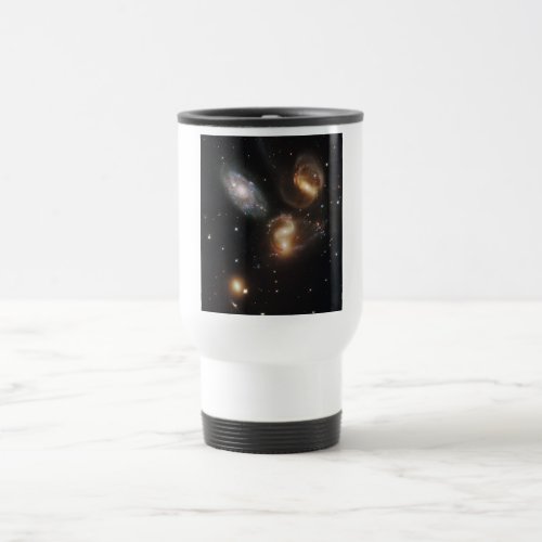 Stephans Quintet A Galaxy Galactic Wreckage Travel Mug