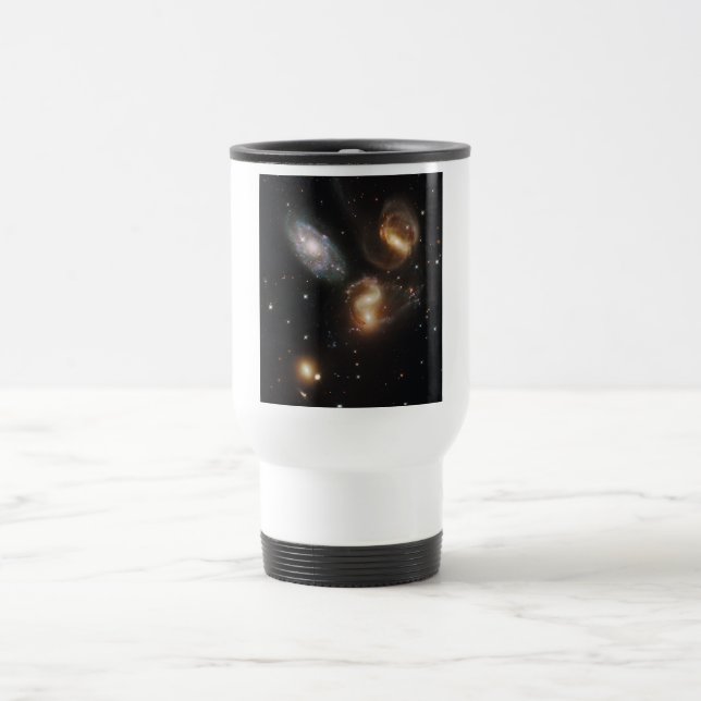Stephan's Quintet: A Galaxy Galactic Wreckage Travel Mug (Center)