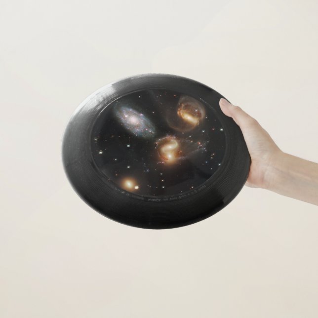Stephan's Quintet: A Galaxy Galactic Wreckage Wham-O Frisbee (In Hand)