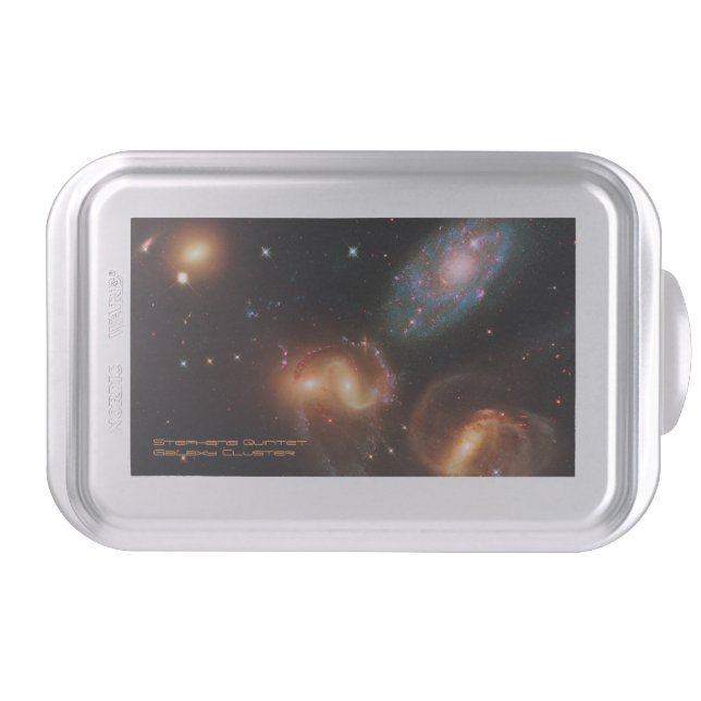 Stephans Quintet deep space star galaxy cluster Cake Pan (Front)