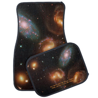 Stephans Quintet deep space star galaxy cluster Car Floor Mat