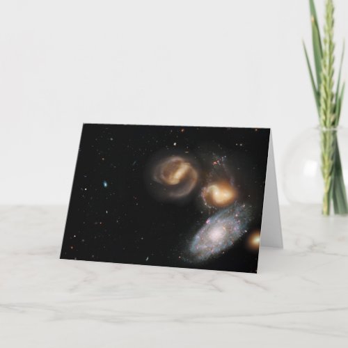 Stephans Quintet Galaxies Card