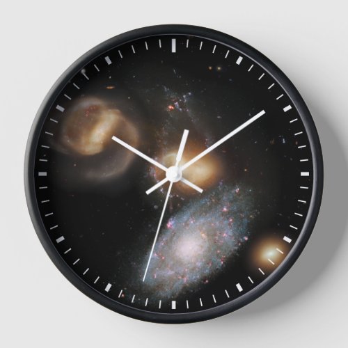 Stephans Quintet Galaxies Clock