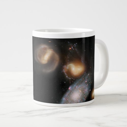 Stephans Quintet Galaxies Giant Coffee Mug