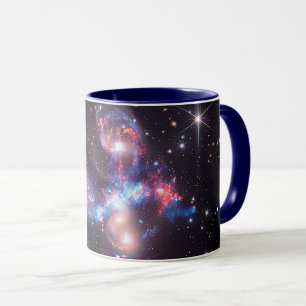 Stephan's Quintet Galaxies   Hubble & JWST Mug