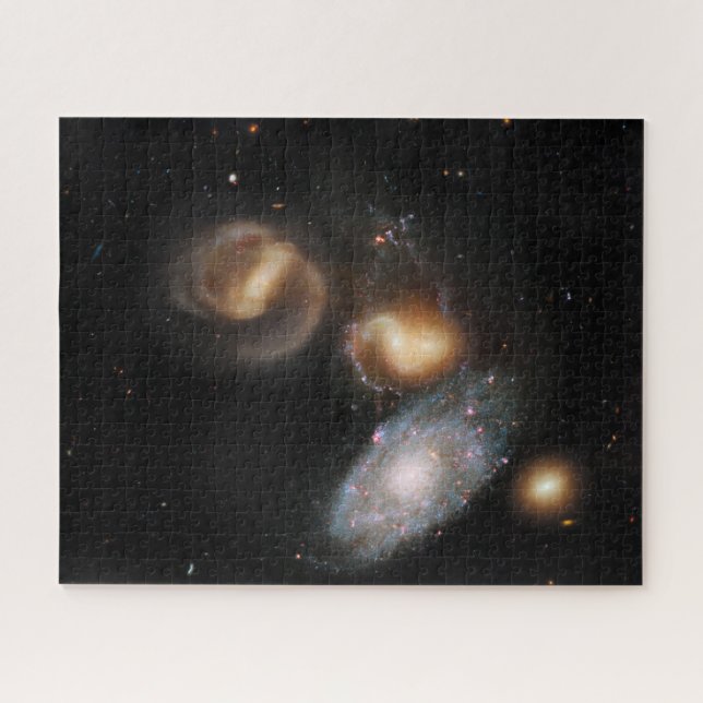 Stephan's Quintet Galaxies Jigsaw Puzzle (Horizontal)
