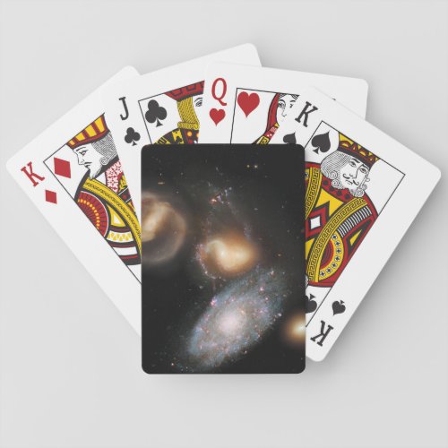 Stephans Quintet Galaxies Playing Cards
