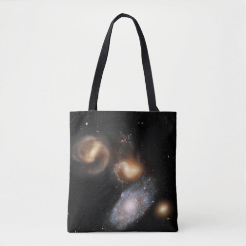 Stephans Quintet Galaxies Tote Bag