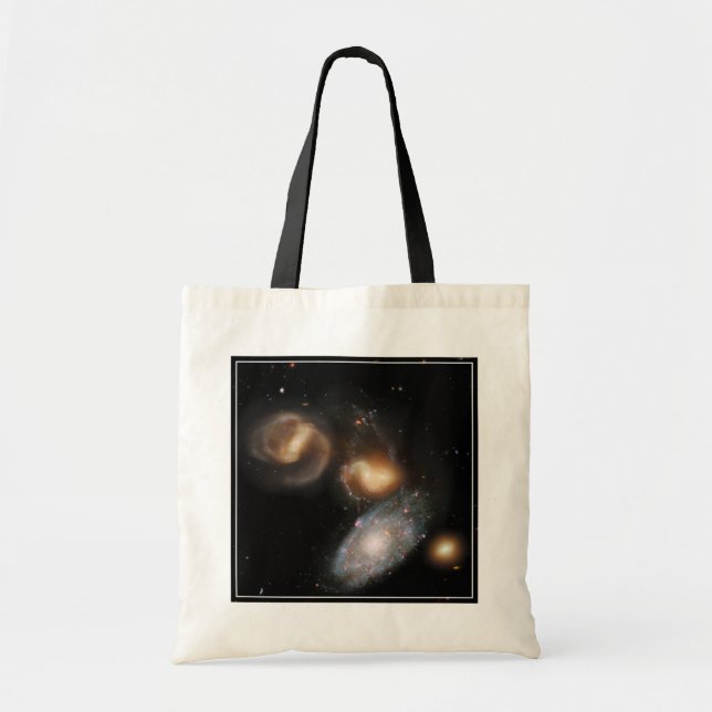 Stephan's Quintet Galaxies Tote Bag (Front)
