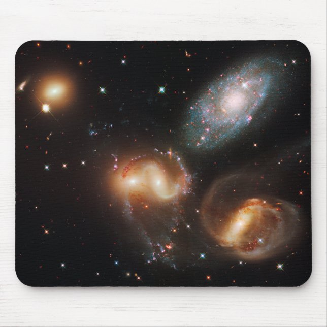 Stephan's Quintet Galaxy Cluster Mouse Pad (Front)