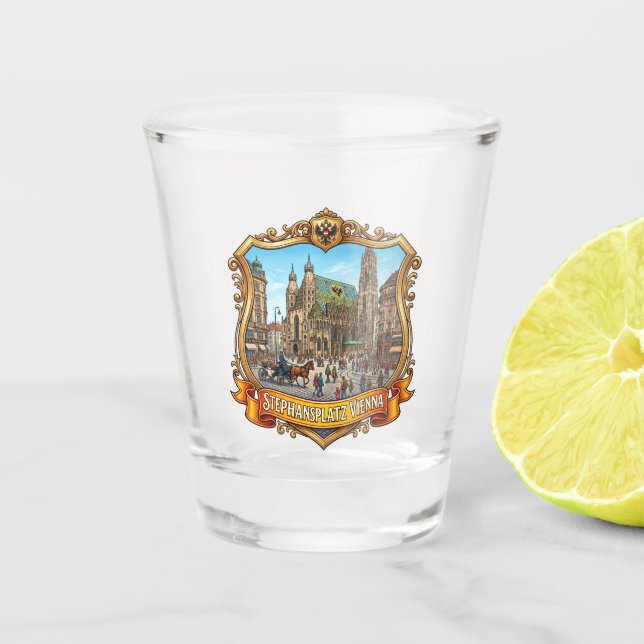 Stephansplatz Austria Shot Glass (Front)