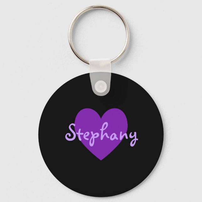 Stephany in Purple Keychain (Front)