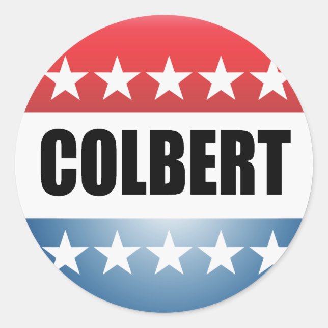 STEPHEN COLBERT CLASSIC ROUND STICKER (Front)