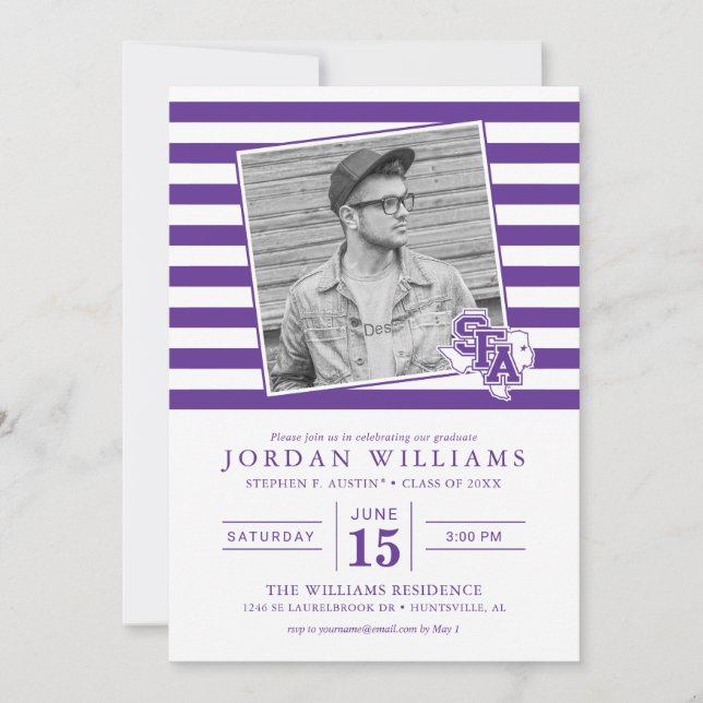 Stephen F. Austin Graduate Announcement (Front)