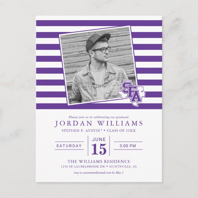 Stephen F. Austin Graduate Announcement Postcard (Front)