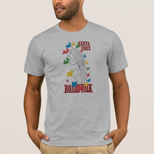 Stephen Hosmers Santa Cruz Boardwalk Ferris Wheel T_Shirt