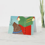 Stephen Huneck &quot;Christmas Caroling&quot; Greeting Card