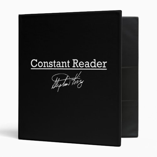 Stephen King Constant Reader Binder