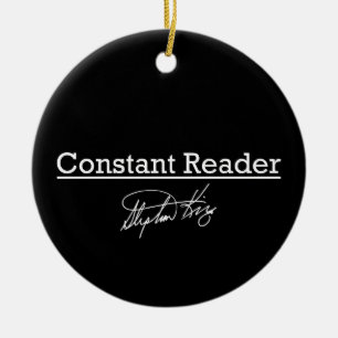 Stephen King, Constant Reader Ceramic Ornament