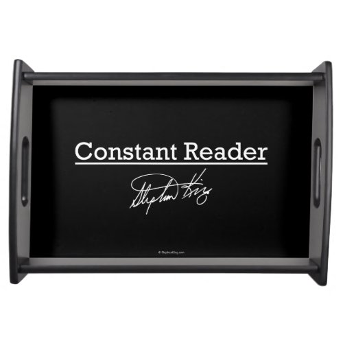 Stephen King Constant Reader Serving Tray