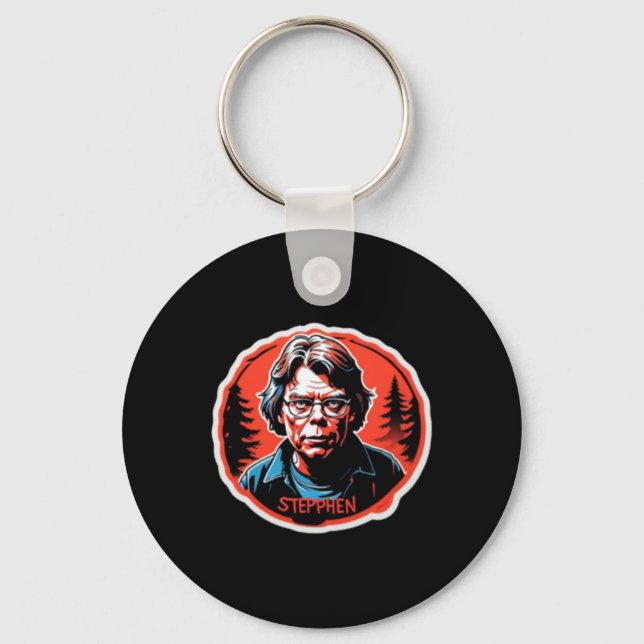 Stephen King Sticker  Keychain (Front)