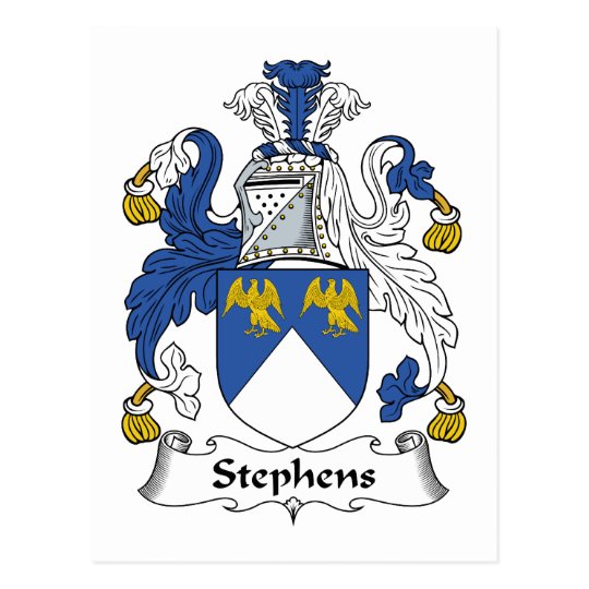 Stephens Family Crest Postcard | Zazzle.com