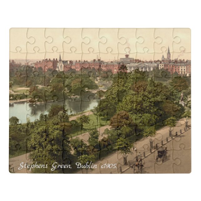 Stephens Green antique park Dublin Ireland Jigsaw Puzzle (Puzzle Horizontal)