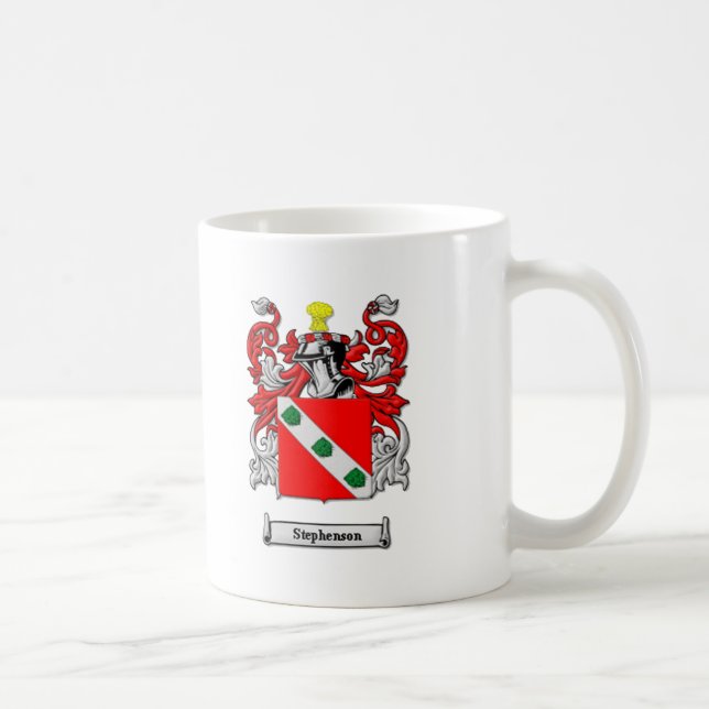 Stephenson Family Coat of Arms Coffee Mug (Right)