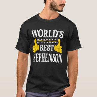 Stephenson Surname Family Last Name World's Best S T-Shirt