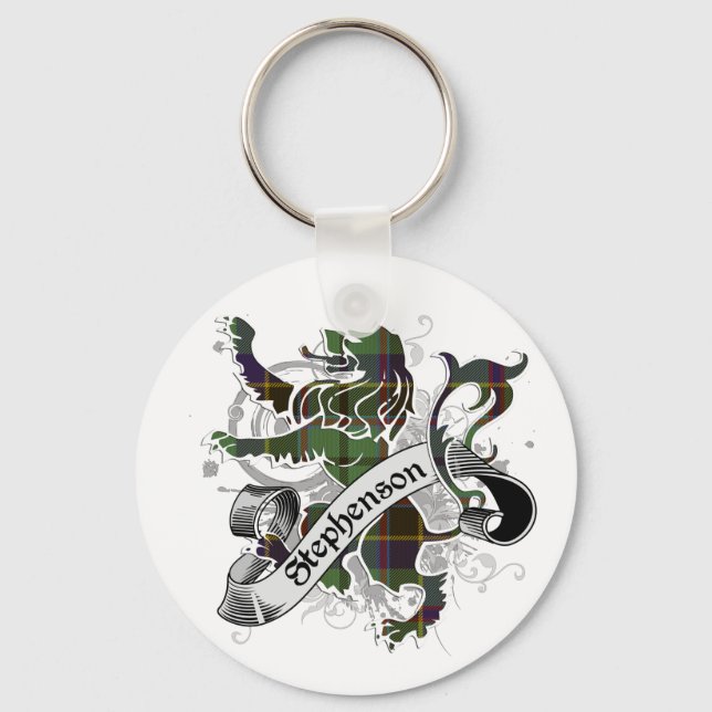 Stephenson Tartan Lion Keychain (Front)