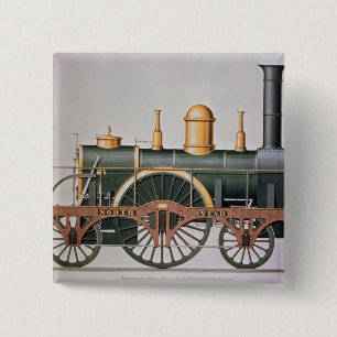 Stephenson's 'North Star' Steam Engine, 1837 Pinback Button